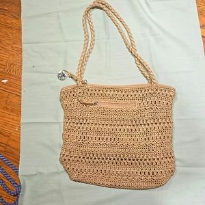 The Sak purse tan color no call outs NWOT 12"x12" like new